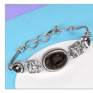 🆕 Matrix Silver Shungite Toggle Bracelet